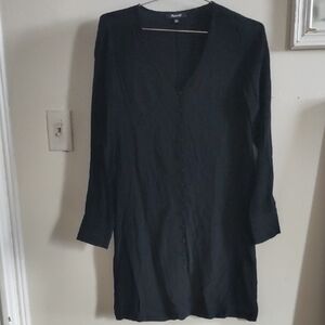 Madewell Black Long Sleeve Dress